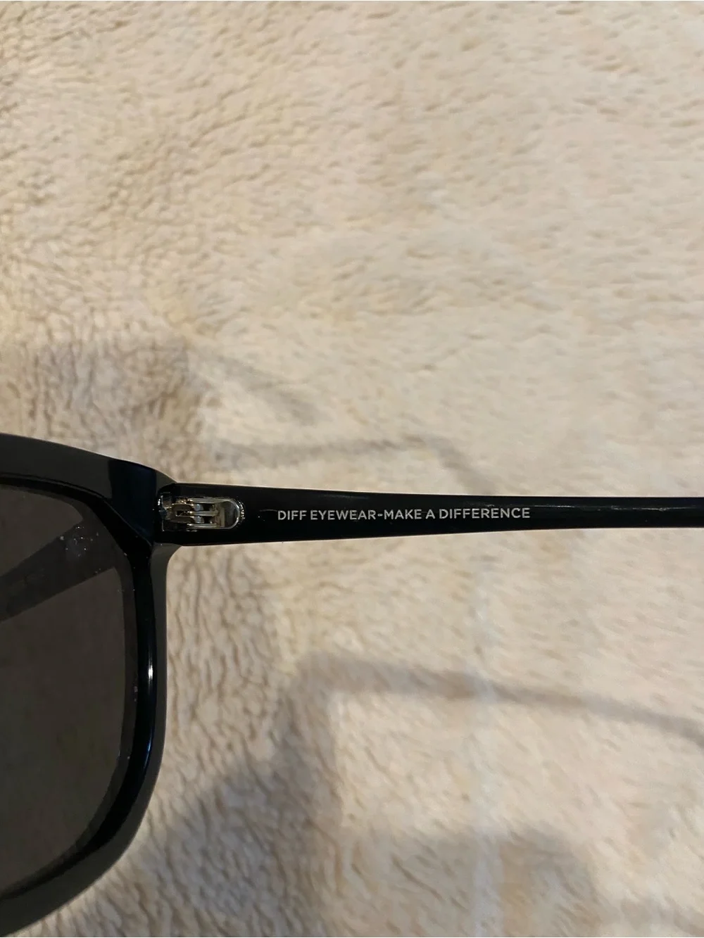 DIFF Eyewear Gia Black Oversized Cat Eye Sunglasses